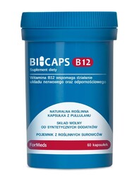 Bicaps B12, Witamina B12, ForMeds, 60 kapsułek
