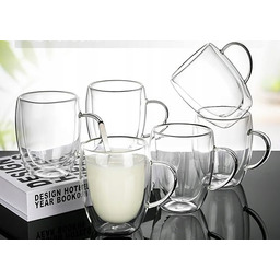 Szklanki Termiczne z Podwójnym Dnem 350 ml