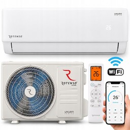 Klimatyzator Rotenso Ukura 3,5kW Wifi grzałki jonizator całoroczny