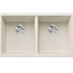 Blanco SUBLINE 350/350-U 527164 Granitowy Biały Zlewozmywak prostokątny