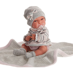 Lalka Toneta z szarym kocykiem Antonio Juan 60029