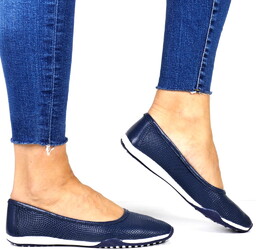 Damskie Półbuty Sportowe Ze Skóry Baleriny Filippo 3681