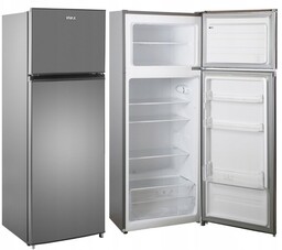 Lodówka dwudrzwiowa Vivax DD-207S wysokość 143cm CHŁODZIARKO POJEMNA