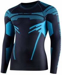 Brubeck Bluza termoaktywna DRY LS15700 grafitowy/niebieski