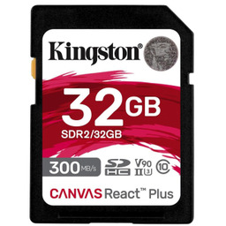 Kingston SDHC Canvas React Plus 32GB 300R/260W UHS-II