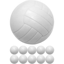10 BIAŁYCH PIŁEK PIŁKA PIŁECZKI DO GRY PIŁKARZYKI
