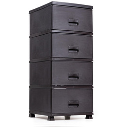 MEGAPLAST Komoda plastikowa NATURA ciemnobrązowa