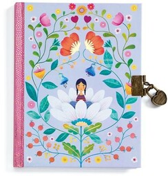 Pamiętnik dla dziewczynki Barwne kwiaty DD03616-Djeco, notatniki