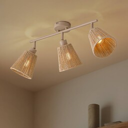 Lampa sufitowa Anuva Lindby, możliwość ściemniania, kremowy /