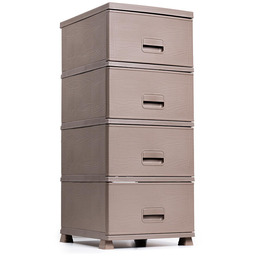 MEGAPLAST Komoda plastikowa NATURA mocca