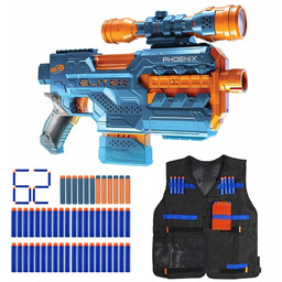 PISTOLET NERF ELITE 2.0 PHOENIX + KAMIZELKA +