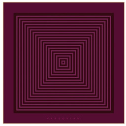 Pakamera Chusta jedwabna Burgundy 90x90 ręcznie rolowana, dwustronna