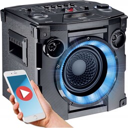 Głośnik Bluetooth na imprezę przenośny kolumna Karaoke Led