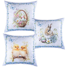Decodoma Zestaw 3 poszewek na poduszki WIELKANOC 45