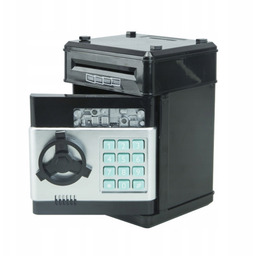 Duża Elektroniczna Skarbonka Sejf Bankomat na Monety Banknoty