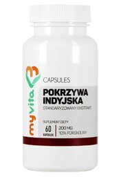 Pokrzywa Indyjska Forskolina, Kapsułki, Myvita