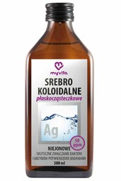 Srebro Koloidalne Niejonowe 50 ppm, MyVita, 500 ml