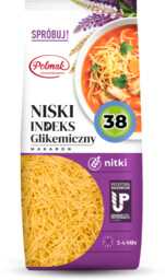 Makaron NITKI z niskim indeksem glikemicznym 250g POLMAK