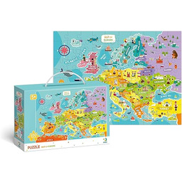 Puzzle 100el Mapa Europy 300124