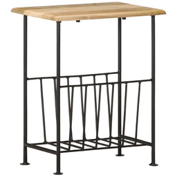 Edinos Loftowy stojak na gazety z drewna mango