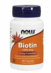 NOW Biotin 1000mcg -100 kapsułek