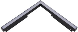 Oprawa szynowa narożna Abigali LWQ-M09 Magnetyczna (48V, ściemnianie