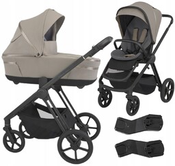 Espiro Miloo Wózek spacerowy spacerówka gondola 2w1 adaptery