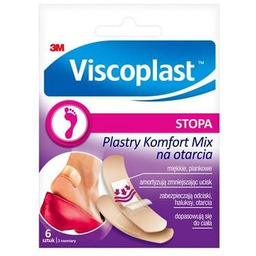 VISCOPLAST Plastry Komfort Mix na otarcia, 6 sztuk