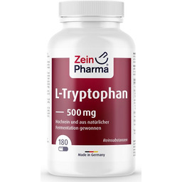 Suplement diety, Zein Pharma - L-Tryptofan, 500mg, 180
