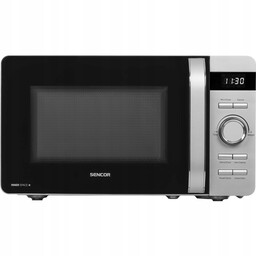Kuchenka mikrofalowa Mikrofalówka 800W 17L 5 Mocy srebrna
