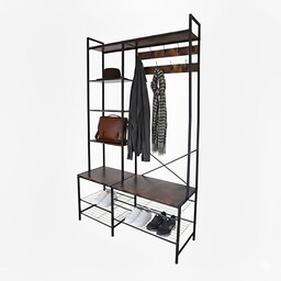 Relaxdays Garderoba, 4 półki na buty, 9 podwójnych