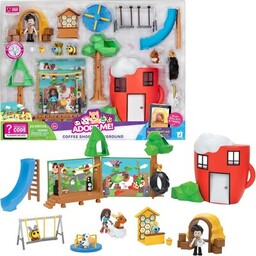 JAZWARES Zestaw figurek Adopt Me Kawiarnia i plac