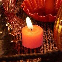 Talking Tables Bezpłomieniowa świeca LED tealight pomarańczowa realistyczny