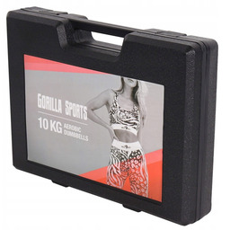 Hantelki gimnastyczne 10 kg z walizką