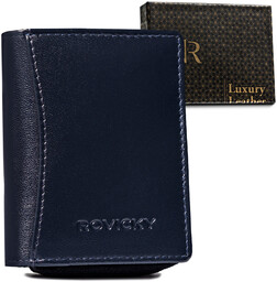 Kompaktowy skórzany portfel damski Rovicky