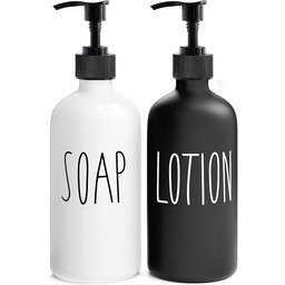 MOMEEMO Dozownik mydła zestaw łazienkowy, zawiera dozownik mydła