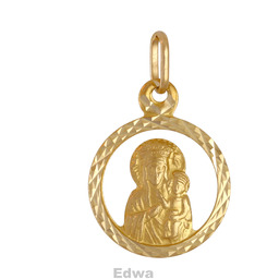 Zawieszka złota Medalik pr.585