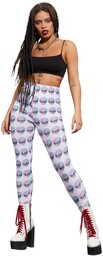 Smiffys 61153XS Fever Space Alien Legginsy, damskie, białe,