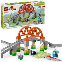 LEGO DUPLO, klocki, Town Most i tory kolejowe