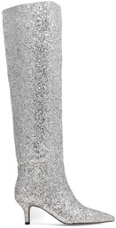 Kozaki JENNY ELEA LS6022-01 Srebrny