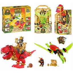TREASURE X DINO GOLD DINOZAUR T-REX + PTERODAKTYL