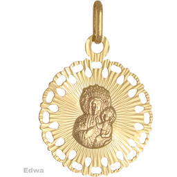 Zawieszka złota Medalik pr.585