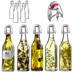 Szklana butelka Nave 500ml z korkiem mechanicznym 5