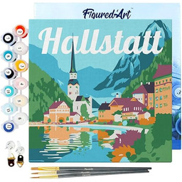 Figured''Art Mini malowanie według numerów dla dorosłych 20x20cm