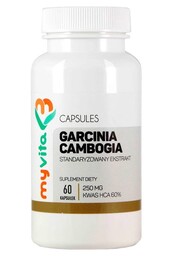 Garcinia Cambogia 60% HCA, Kapsułki, MyVita