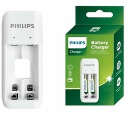 Philips Ładowarka do akumulatorów 2xAA 700mAh, kabel USB
