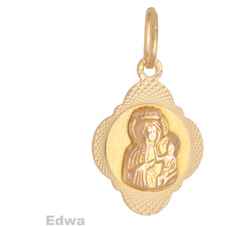 Zawieszka złota Medalik pr.585