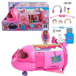 Barbie Samolot Z Akcesoriami Lalka Extra Mini Minis