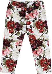 Legginsy niemowlęce Czerwone Kwiaty - 86