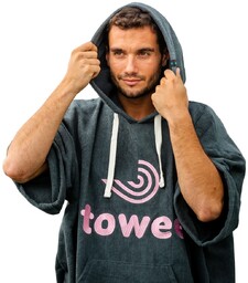 Towee Surf ponczo różowy, 80 x 115 cm